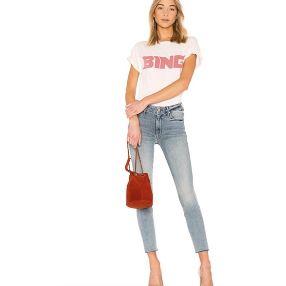 MOTHER Pants - MOTHER HW Looker Pretty Please Ankle Fray Jeans